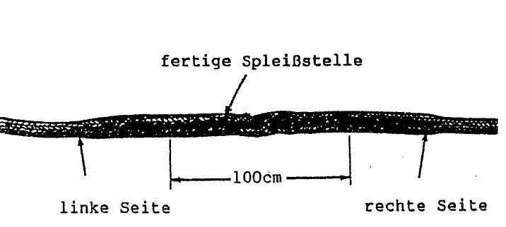 Fig. 26 Complete the splice by pulling both ends and smooth the splice point