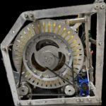 Winde mit getriebe für seilführung